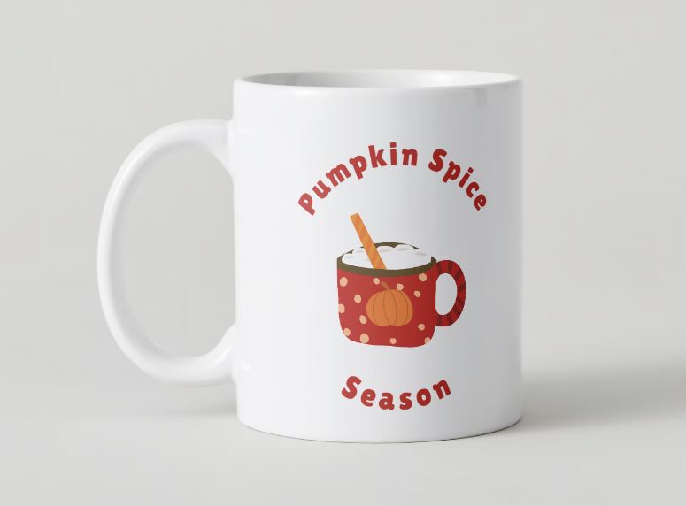 Pumkin spice season mok - keramische koffiemok 330 ml