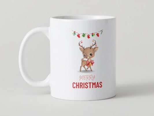 Merry christmas mok - keramische koffiemok 330 ml