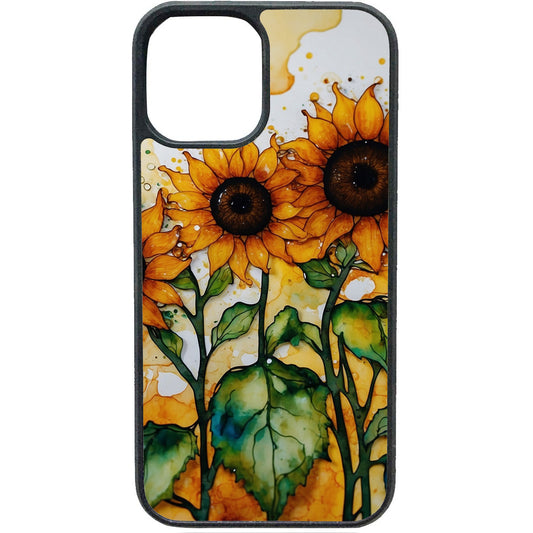 3 Zonnebloemen telefoonhoesje – stijlvol bloemen design voor je iPhone
