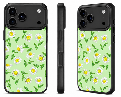 Groene madeliefjes telefoonhoesje – fris bloemen design voor je iphone