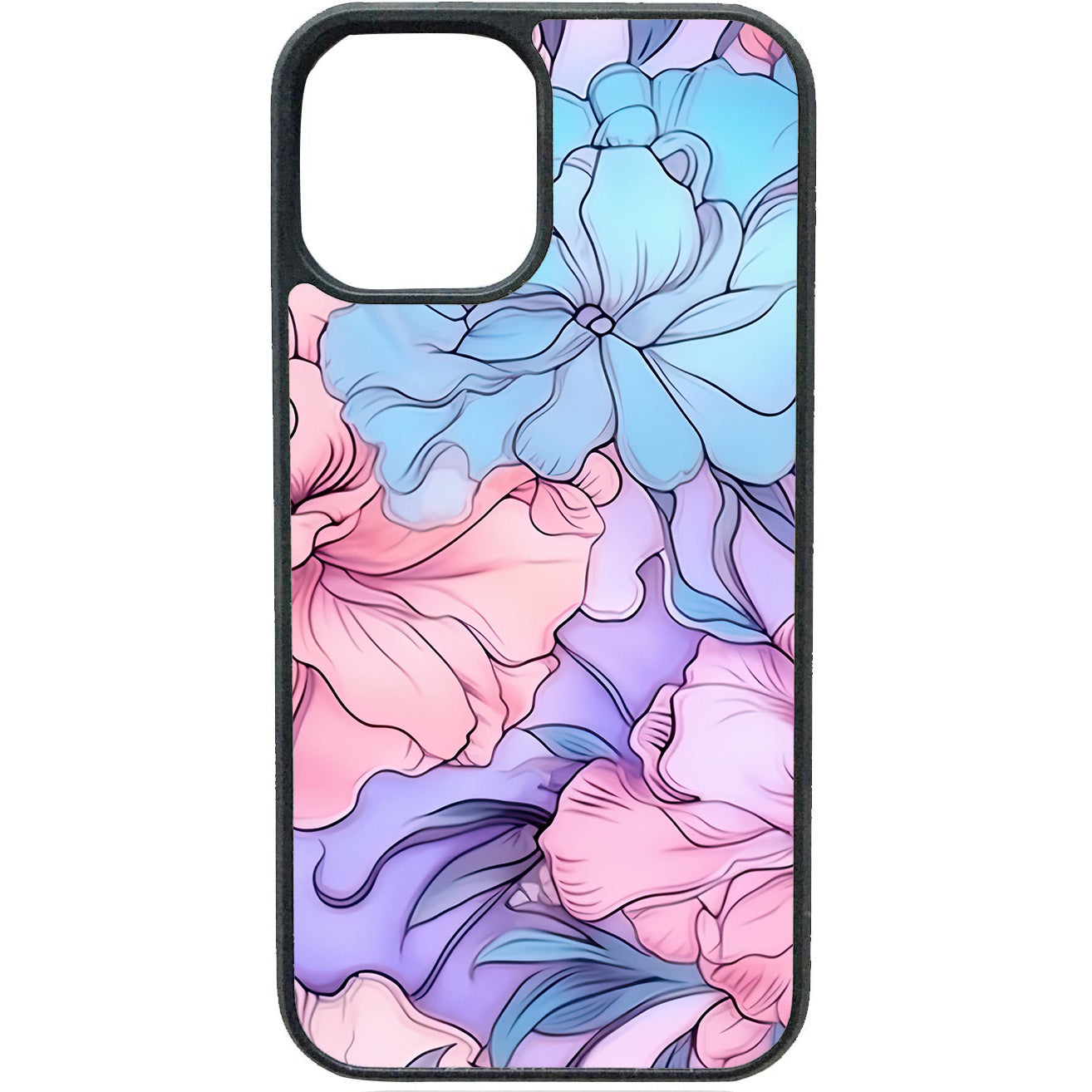 Flowers Pink & Purple telefoonhoesje – kleurrijk bloemen design voor je iPhone