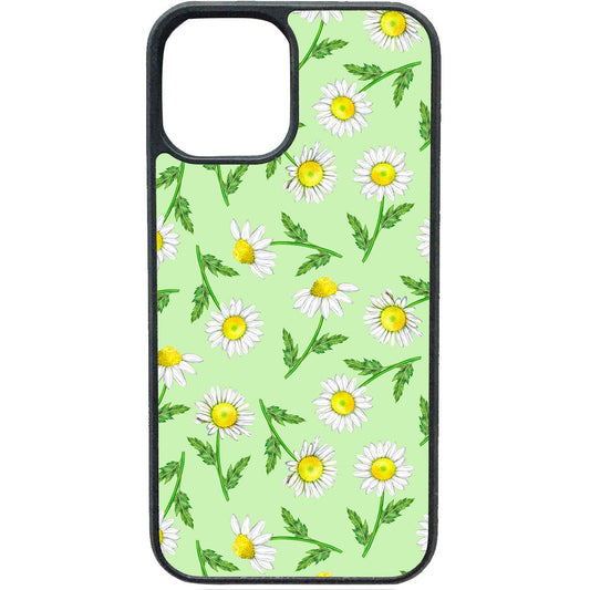 Telefoonhoesje - GROENE MADELIEFJES