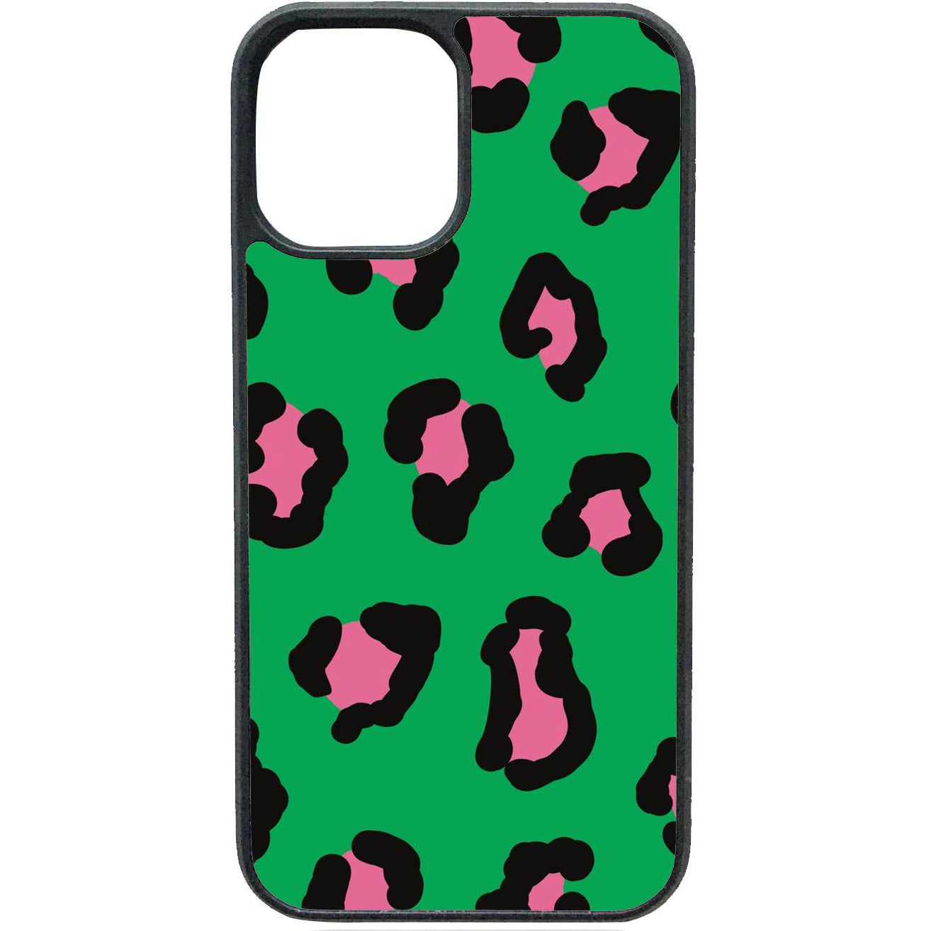 Groen Roze Panterprint telefoonhoesje – trendy dierenprint voor je iPhone