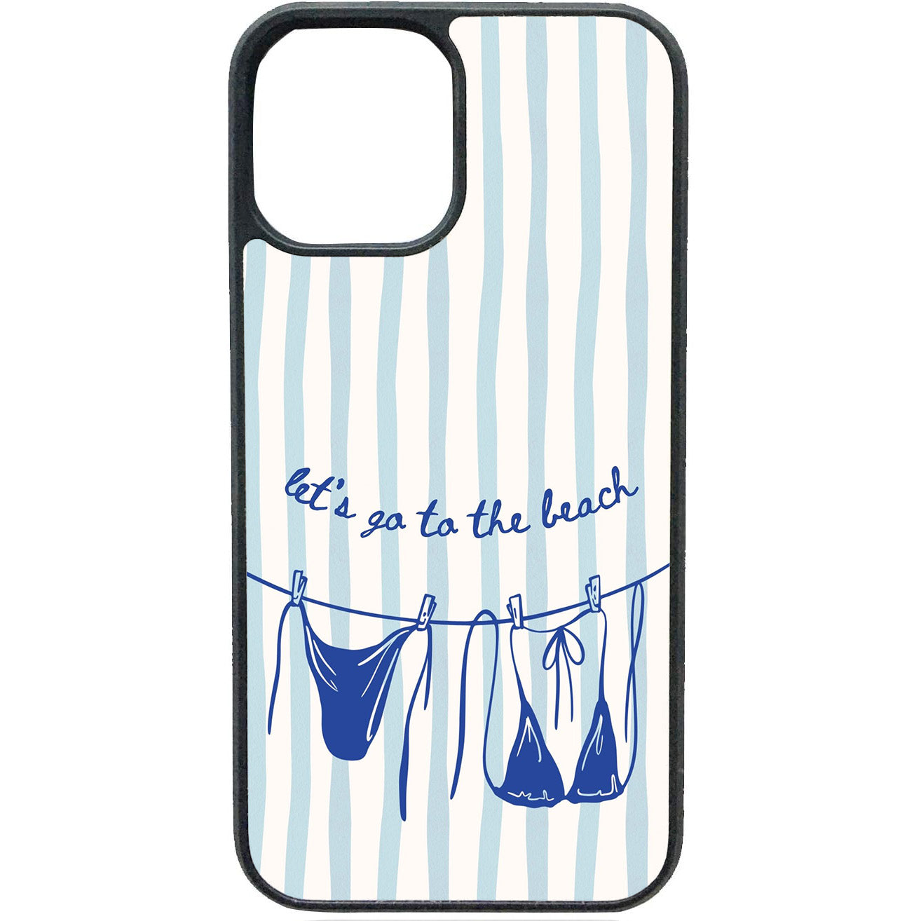 Let's Go To The Beach telefoonhoesje – zomers strand design voor je iPhone