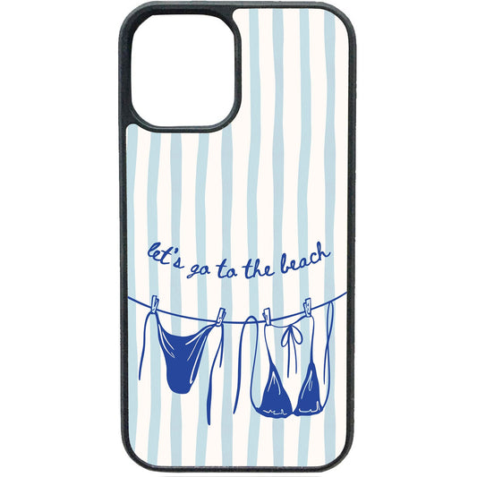 Let's Go To The Beach telefoonhoesje – zomers strand design voor je iPhone