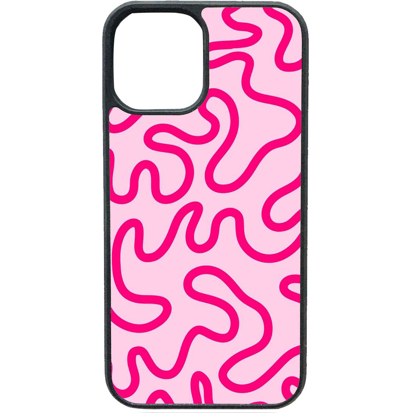 Organisch Roze telefoonhoesje – modern abstract design voor je iPhone