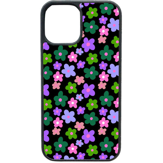 Retro Flowers telefoonhoesje – kleurrijk vintage bloemen design voor je iPhone