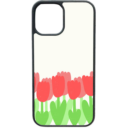 Rode tulp telefoonhoesje – elegant bloemen design voor je iPhone