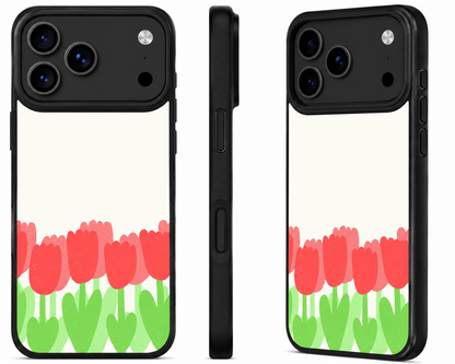 Rode tulp telefoonhoesje – elegant bloemen design voor je iPhone